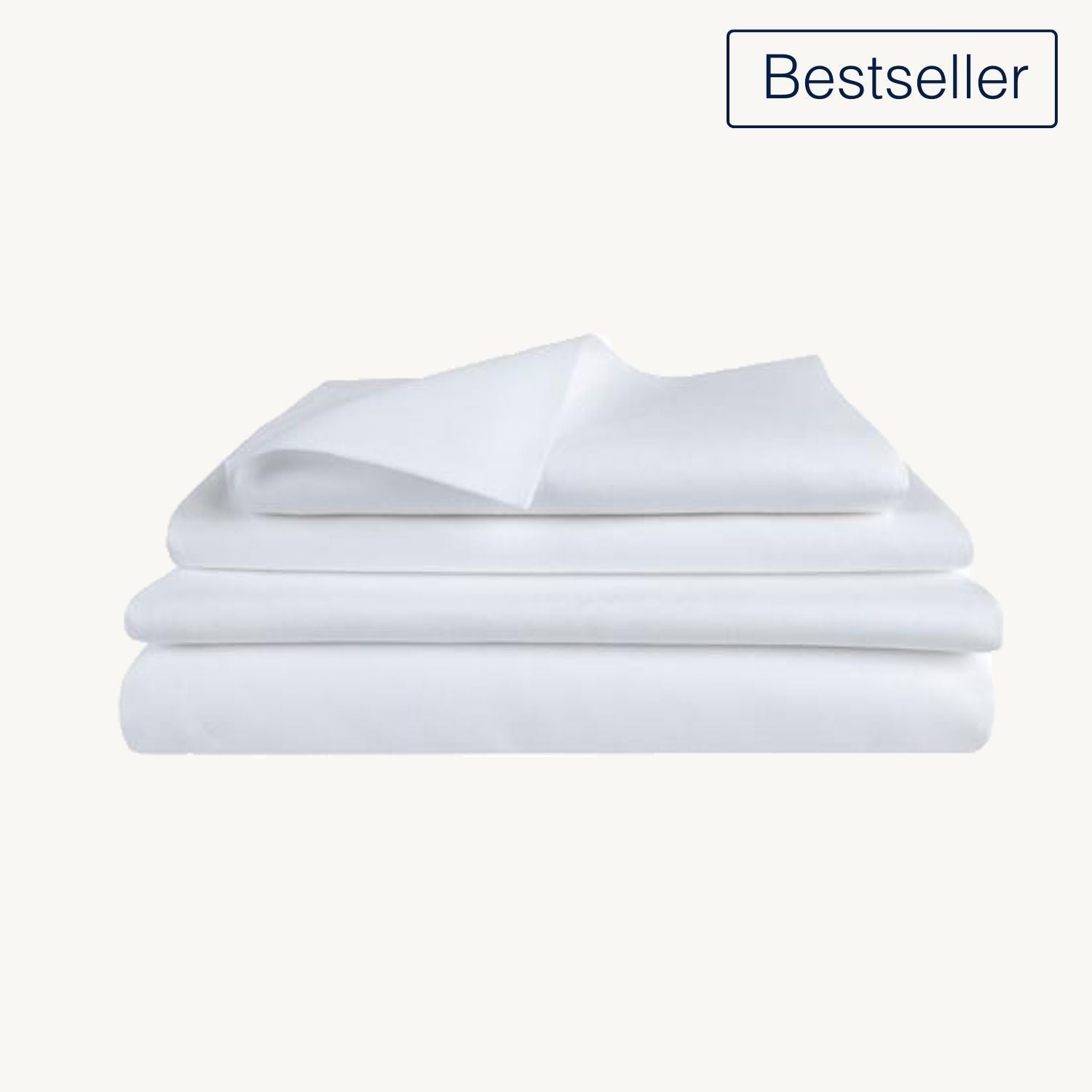 Bettwäsche Set: Halbleinen weiß