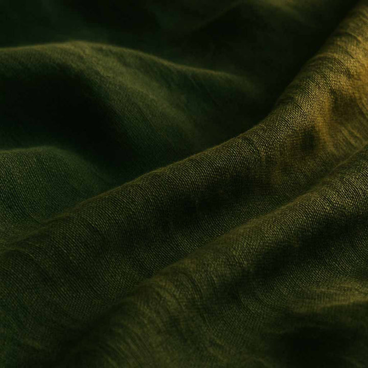 Bettwäsche Set: Halbleinen waldgrün